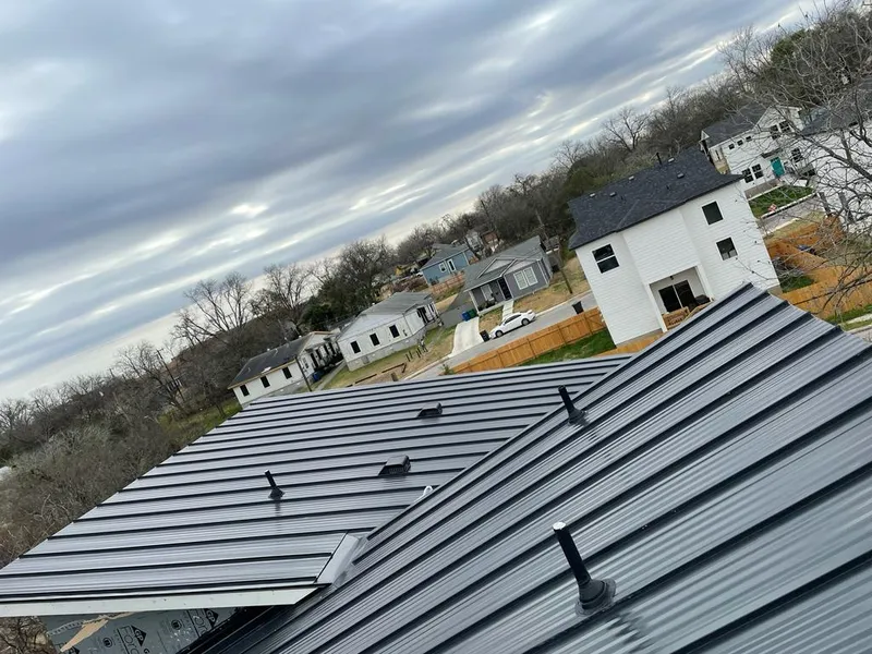 Standing seam metal roof panels with vents for Skylight Repair in Hinesville